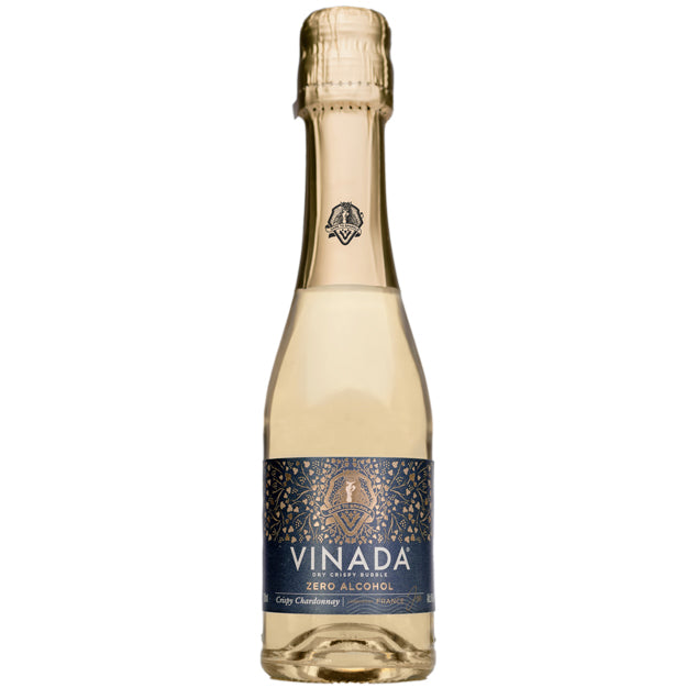 VINADA - Crispy Chardonnay (Zero Alcohol) Mini - 200 ml (12 Glass Bottles)