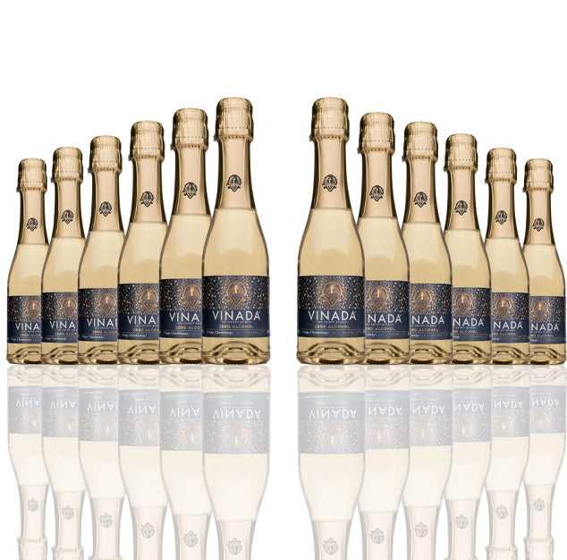 VINADA - Crispy Chardonnay (Zero Alcohol) Mini - 200 ml (24 Glass Bottles)
