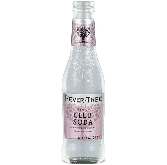 Fever Tree - Club Soda - 6.8 oz (6 Glass Bottles)