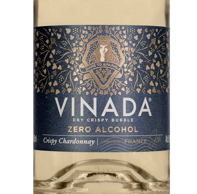 VINADA - Crispy Chardonnay (Zero Alcohol) Mini - 200 ml (6 Glass Bottles)