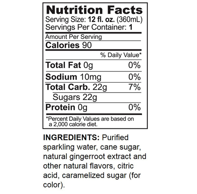 GUS Soda - Extra Dry Ginger Ale - 12 oz (12 Glass Bottles)