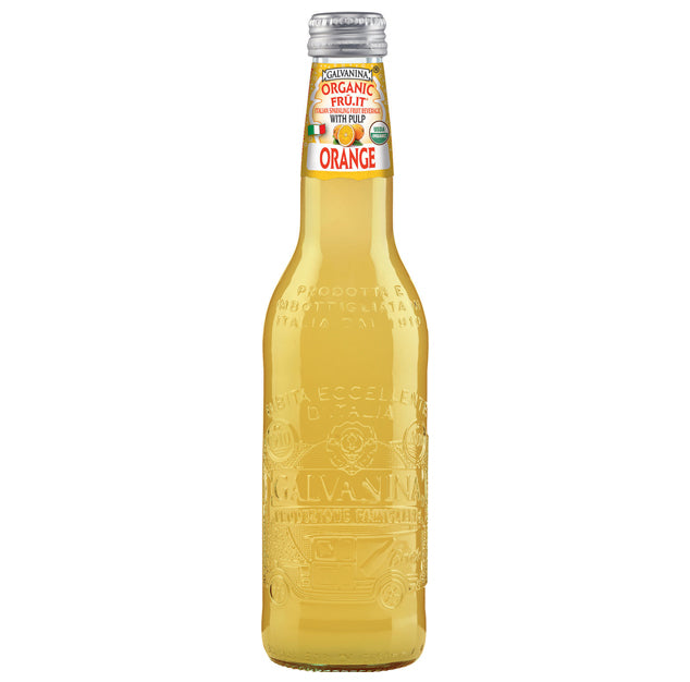 Galvanina - Organic Italian Soda Orange - 12 oz (12 Glass Bottles)