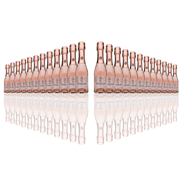 VINADA - Sparkling Rose Mini - Zero Alcohol - 200 mL (24 Glass Bottles)