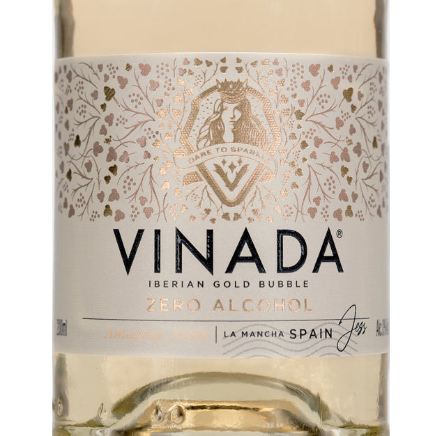 VINADA - Sparkling Gold Mini - Zero Alcohol -200 mL (12 Glass Bottles)