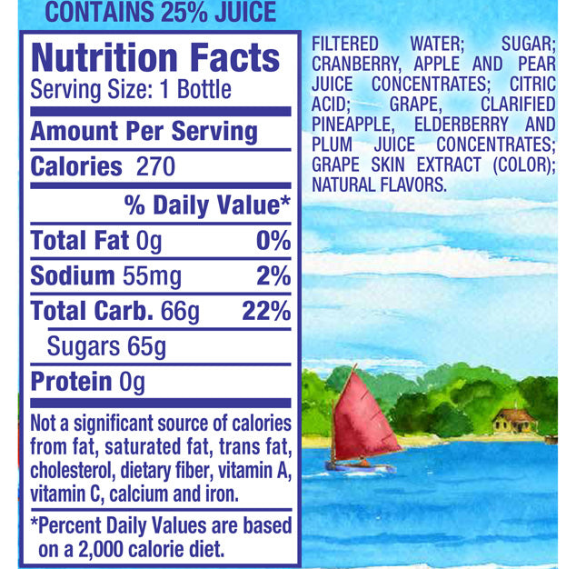 Nantucket Nectars - Big Cranberry - 15.9 oz (6 Plastic Bottles)