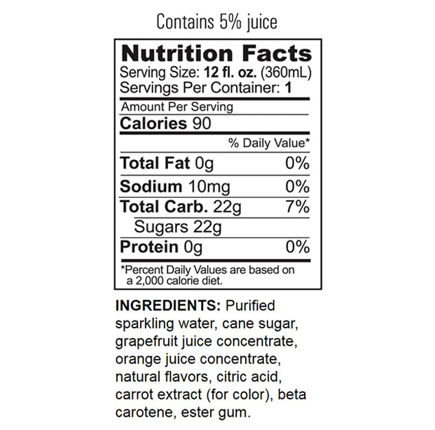 GUS Soda - Star Ruby Grapefruit - 12 oz (24 Glass Bottles)