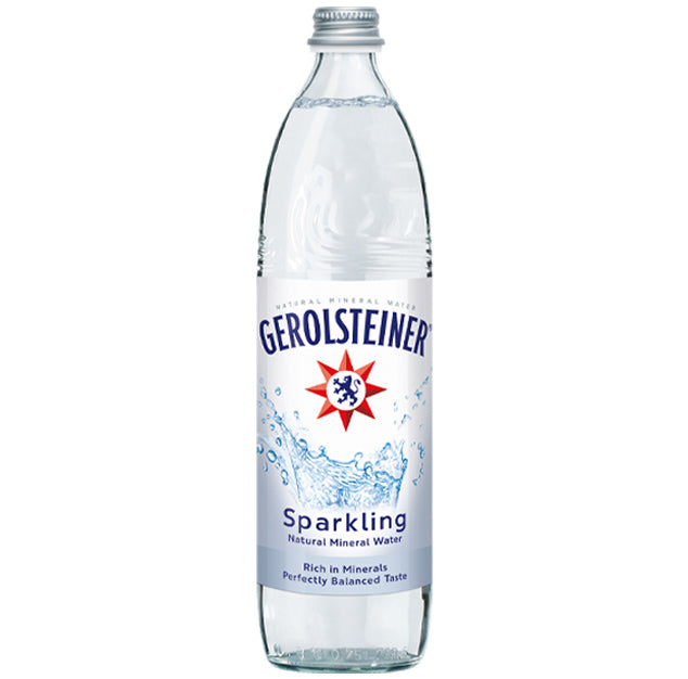 Gerolsteiner - Sparkling Natural Mineral Water - 750 ml (15 Glass Bottles)