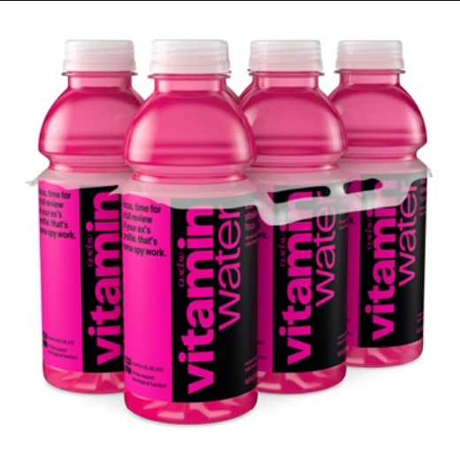 Vitamin Water - Focus - Kiwi Strawberry - 16.9 oz (24 Plastic Bottles)
