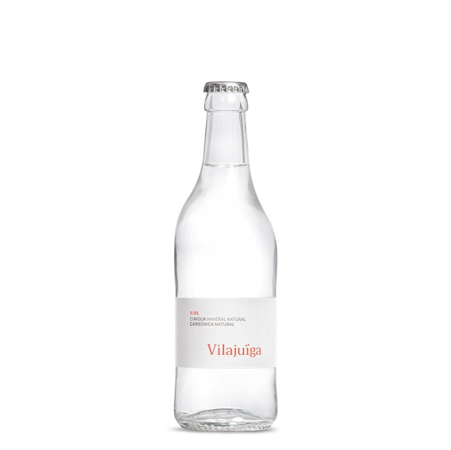 Vilajuiga - Naturally Carbonated Mineral Water (Without Added Carbon Dioxide) - 0.35 L (1 Glass Bottle)