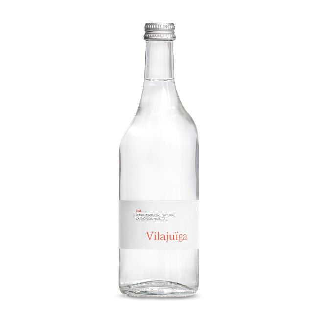 Vilajuiga - Naturally Carbonated Mineral Water (Without Added Carbon Dioxide) - 0.5 L (12 Glass Bottles)