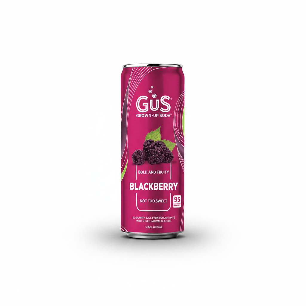 GUS Soda - Blackberry - 12 oz (12 Cans)