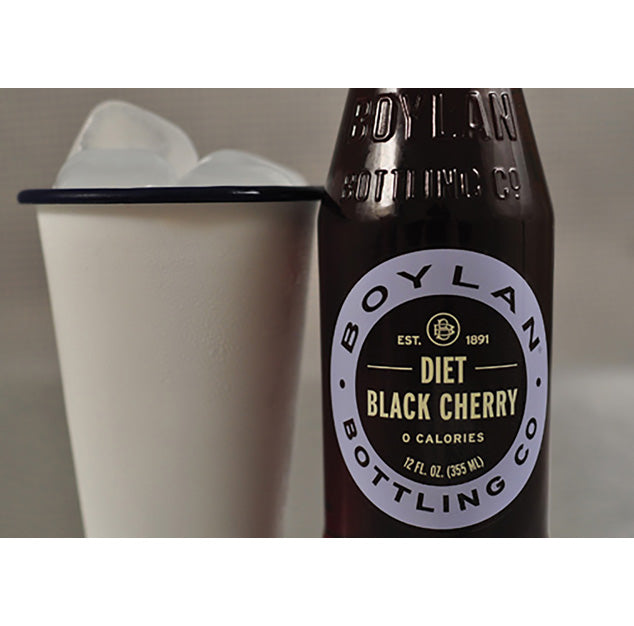 Boylan - Diet Black Cherry - 12 oz (24 Glass Bottles)