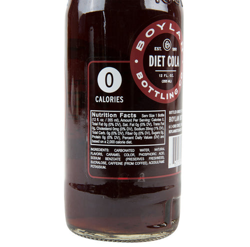 Boylan - Diet Cane Cola - 12 oz (24 Glass Bottles)