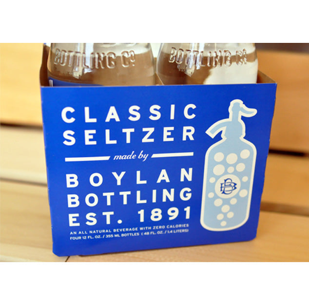Boylan - Seltzer Classic - 12 oz (24 Glass Bottles)