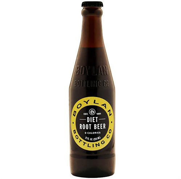 Boylan - Diet Root Beer - 12 oz (24 Glass Bottles)