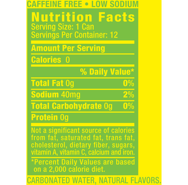 Canada Dry - Sparkling Lemon Lime - 12 oz (24 Cans)