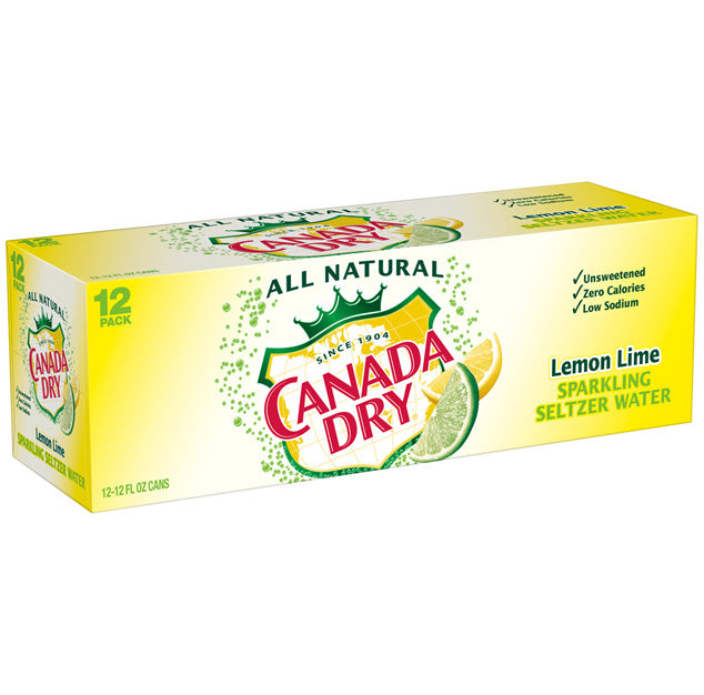 Canada Dry - Sparkling Lemon Lime - 12 oz (24 Cans)