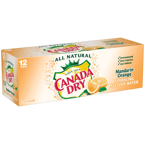 Canada Dry - Sparkling Mandarin Orange - 12 oz (24 Cans)