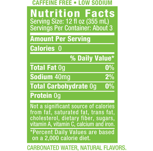 Canada Dry - Sparkling Lemon Lime - 1 L (12 Plastic Bottles)