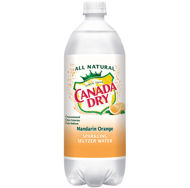 Canada Dry - Sparkling Orange - 1 L (12 Plastic Bottles)