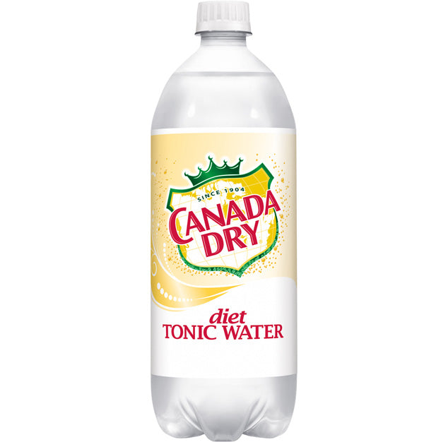 Canada Dry - Diet Tonic Water - 1 L (12 Plastic Bottles)