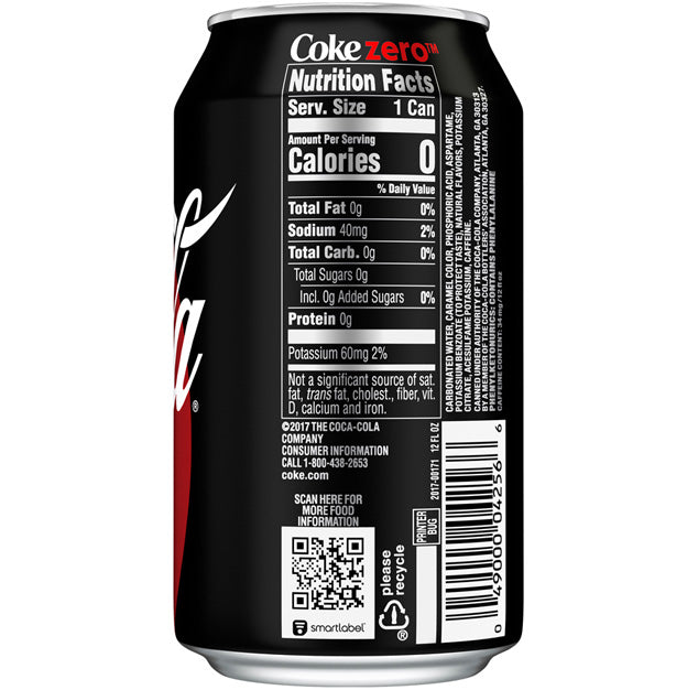 Coke - Zero - 12 oz (24 Cans)