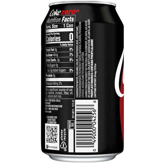 Coke - Zero - 12 oz (24 Cans)