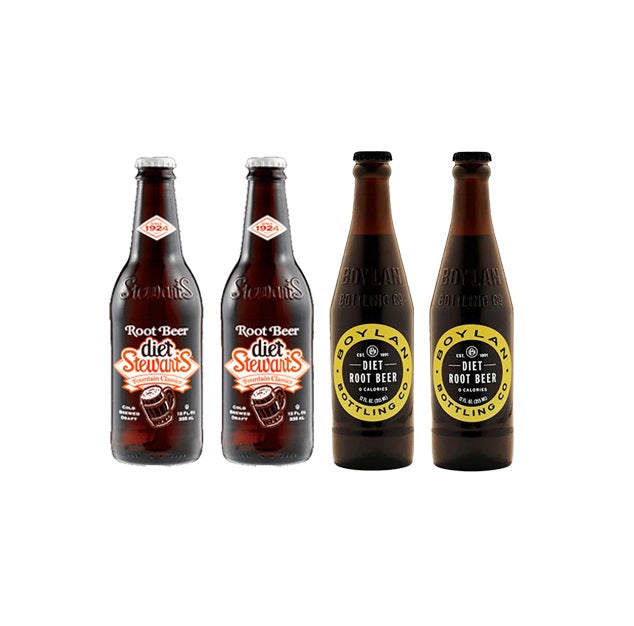 Assorted Variety Packs - Diet Root Beer - 12 oz (6 Glass Bottles)
