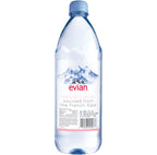 Evian - Spring Water - 1 L (6 Plastic Bottles)