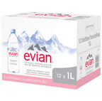 Evian - Spring Water - 1 L (6 Plastic Bottles)