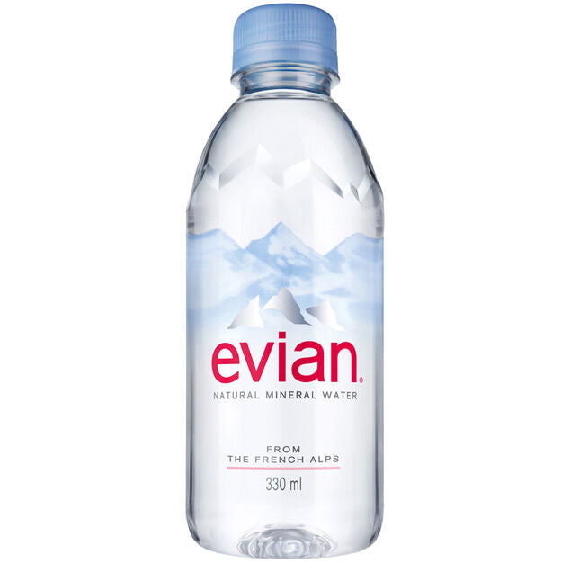 Evian - Spring Water - 330 ml (24 Plastic Bottles)
