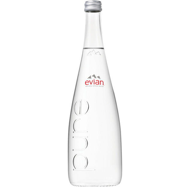Evian - Spring Water - 750 ml (1 Glass Bottle)