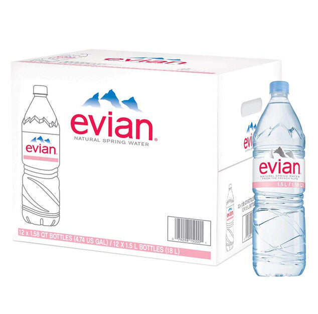 Evian - Spring Water - 1.5 L (1 Plastic Bottle)