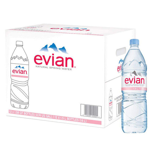 Evian - Spring Water - 1.5 L (1 Plastic Bottle)