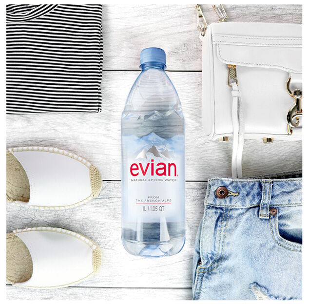 Evian - Spring Water - 1 L (1 Plastic Bottle)