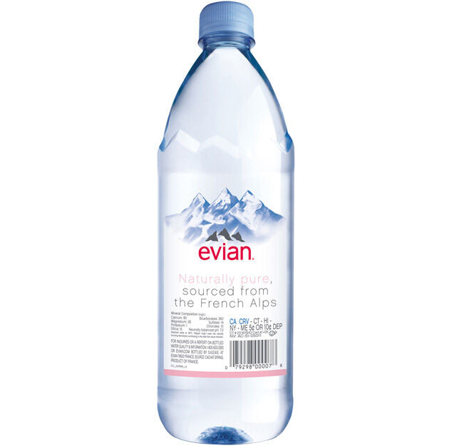 Evian - Spring Water - 1 L (1 Plastic Bottle)
