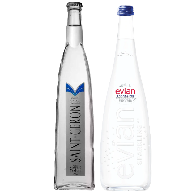 Assorted Variety Packs - French Sparkling Water - 750 ml (6 Glass Bottles)