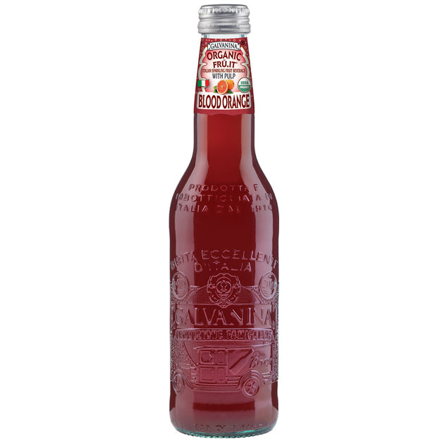 Galvanina - Organic Italian Soda Blood Orange - 12 oz (12 Glass Bottles)