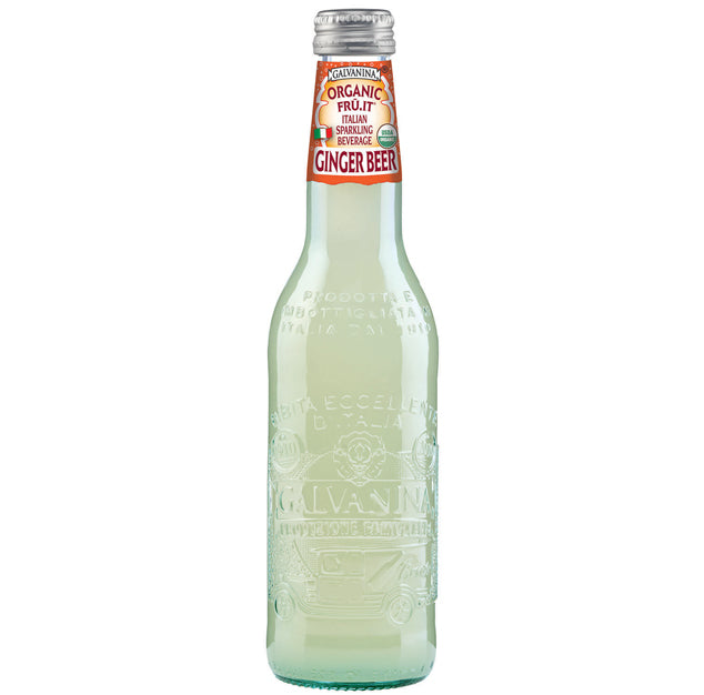 Galvanina - Organic Italian Soda Ginger Beer - 12 oz (12 Glass Bottles)