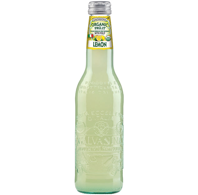 Galvanina - Organic Italian Soda Lemon - 12 oz (12 Glass Bottles)