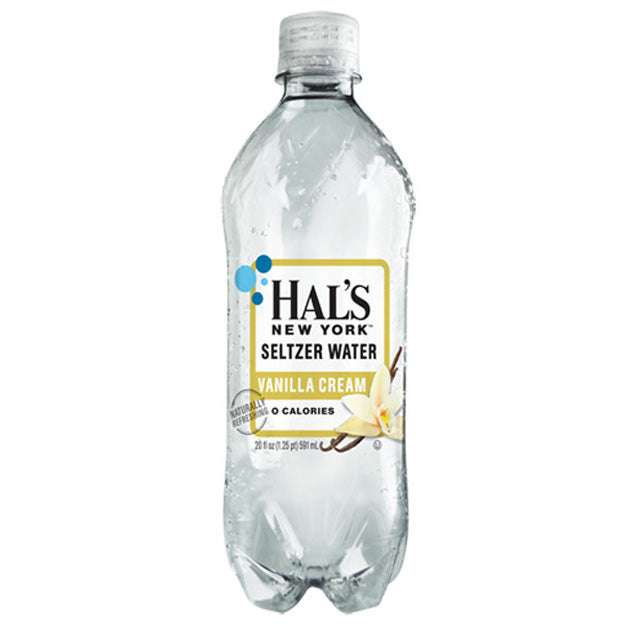 Hal's NY - Vanilla Cream Seltzer - 20 oz (24 Plastic Bottles)