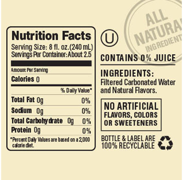 Hal's NY - Vanilla Cream Seltzer - 20 oz (24 Plastic Bottles)