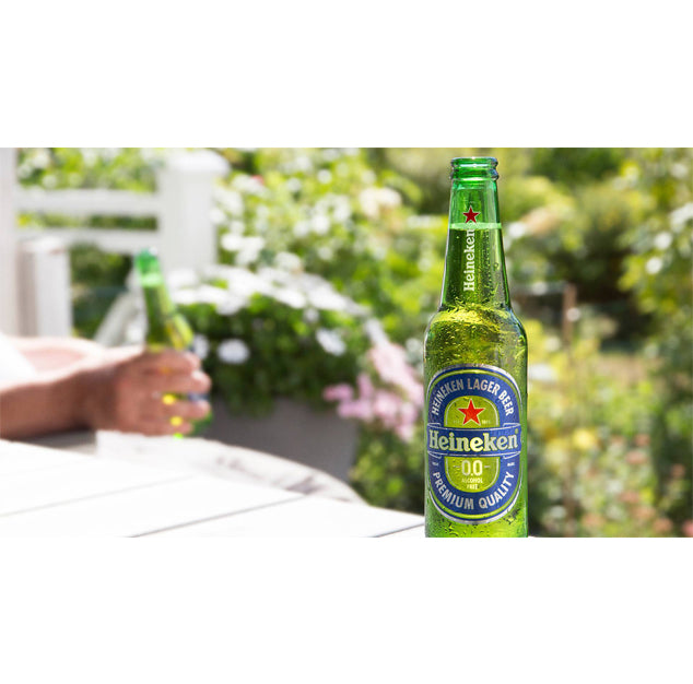 Heineken - Zero - Non Alcoholic Beer - 11.2 oz (12 Glass Bottles)