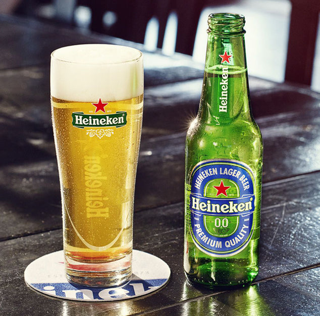 Heineken - Zero - Non Alcoholic Beer - 11.2 oz (12 Glass Bottles)