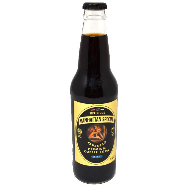 Manhattan Special - Diet Premium Coffee Soda - 12 oz (24 Glass Bottles)