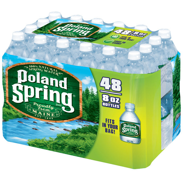 Poland Spring - Spring Water - 8 oz (48 Plastic Bottles)