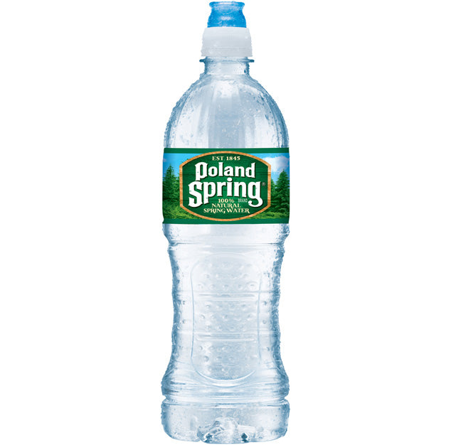 Poland Spring - Spring Water (Easy Open Stay Back Cap) - 700 ml (24 Plastic Bottles)