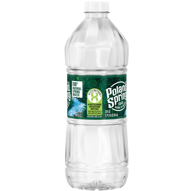 Poland Spring - Spring Water - 20 oz (24 Plastic Bottles)