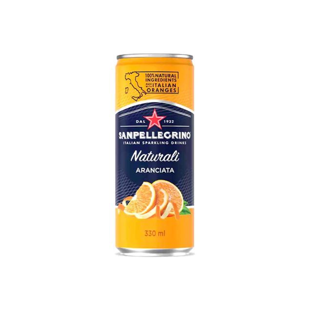 San Pellegrino - Sparkling Orange - Aranciata - 11.15 oz (9 Cans)