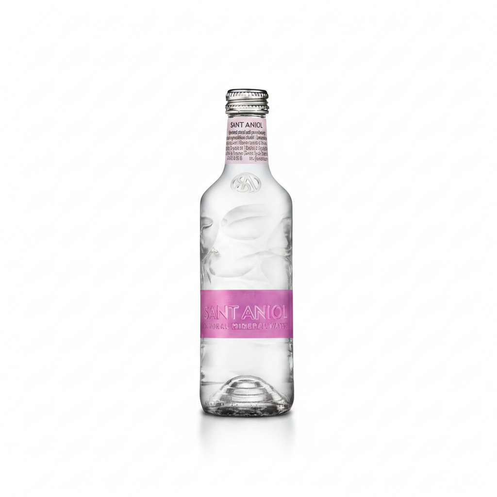 Sant Aniol - Volcanic Origin - Sparkling Natural Mineral Water - 330 ml (24 Glass Bottles)